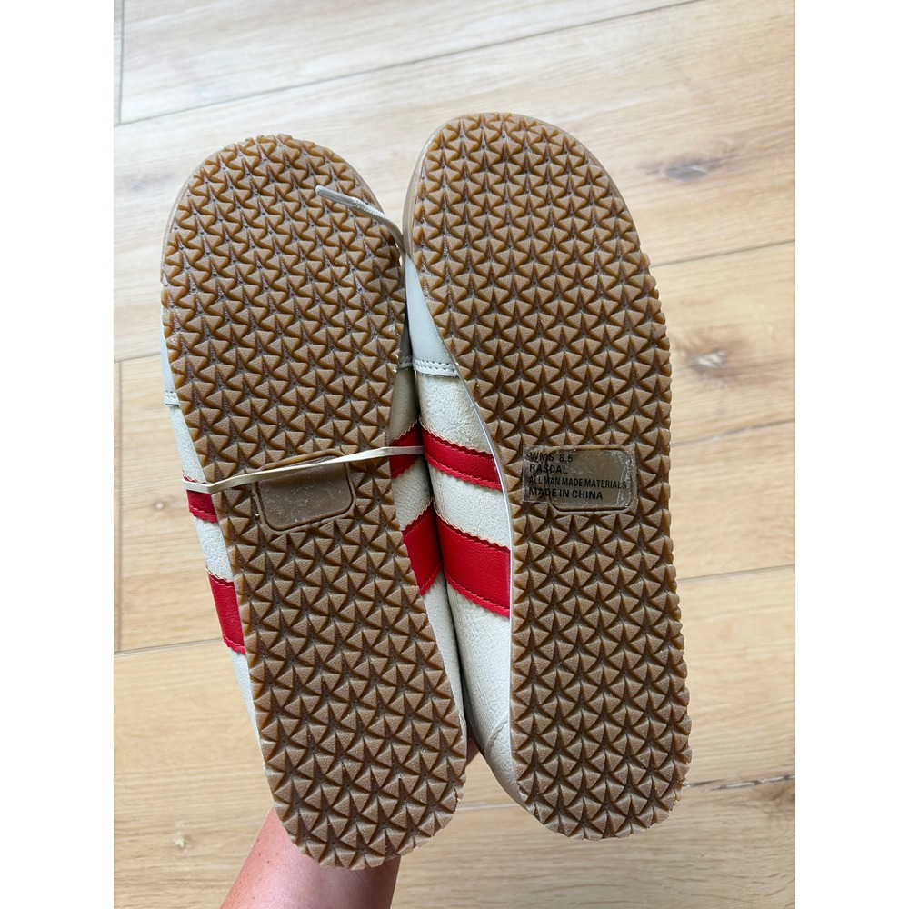 Dolce Vita Rascal Sneakers Off White Red Retro Gum Sole Low Top Trainers Wms 8.5 - Picture 5 of 6